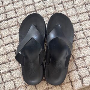Ancient Greek Sandals Black Women's Shoes
